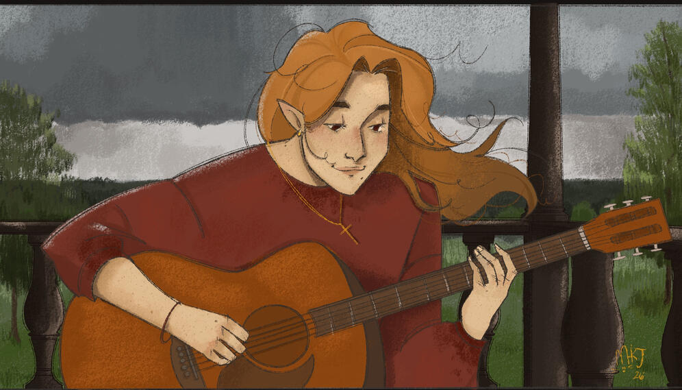 A piece for my fictional story. Procreate