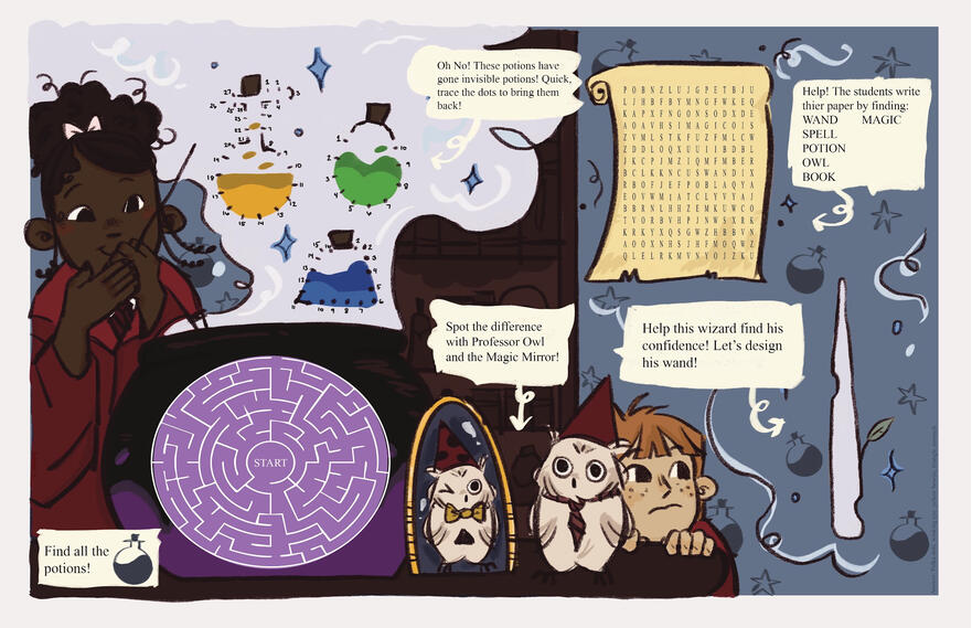 "Wizard School Activity Page" 2025